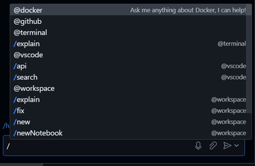 Figure 1: Slash Commands
