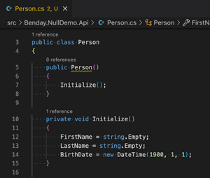 Figure 3 - Initialize() method but compilation still fails